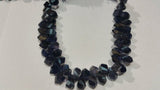 Iolite Faceted Fancy shape 7x10mm Approx, Fancy beads - length 8 inch