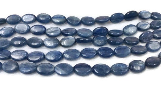 10x14MM  Kyanite Oval Beads AA Quality , Blue Kyanite Oval Beads 16