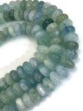 16MM Aquamarine Roundel beads, Perfect Roundel Beads- Wholesale Price- Length 40 cm- Blue Aquamarine Beads