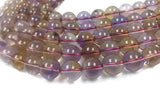 14MM Super Fine Quality , Ametrine Round Beads, 15.5 Inch Strand,AAA QUALITY . Natural Ametrine in mix color shade