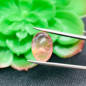 Tourmaline Cabochon , Size 10X15 MM , weight 9 carat .Pink Tourmaline gemstone loose cabs, code #T7 Pink Tourmaline cabs