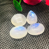 Moonstone Cabochon 16-17 MM ( Pack of 4 Pc) Blue Flash Code P#65 Natural Rainbow Moonstone Cabochon Weight 6.5-gm AAA Ring stone