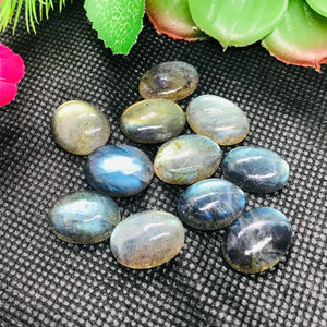 Labradorite Oval 12X16 MM  Cabs. Natural Blue Fire Cabs , Gemstone cabs pack of 2 pc , Gemstone cabs