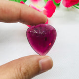 Garnet  Faceted Pear 27X25MM ,  Good quality Cabochons , red garnet cabs , Code #3 , Flat Thin slice 2MM , Rhodolite garnet