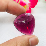 Garnet  Faceted Pear 27X25MM ,  Good quality Cabochons , red garnet cabs , Code #3 , Flat Thin slice 2MM , Rhodolite garnet