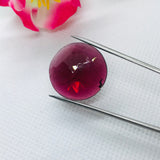 Garnet  Faceted Pear 22MM ,  Good quality Cabochons , red garnet cabs , Code #1 , Flat Thin slice 2MM , Rhodolite garnet