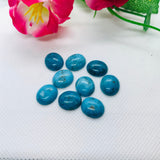 Turquoise  Cabs 12X14 MM Oval, Quality AAA-gemstone cabs Pack of 2 pc 100% natural Blue turquoise- Turquoise Oval Cabochon ,Mining from Peru