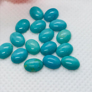 Turquoise Cabs 6X8MM size Quality AAA 100% Natural Turquoise Gemstone cabs Pack of 4 Pc- Turquoise Oval Cabochon -