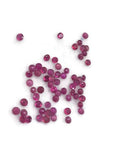 3MM Ruby Faceted Round Cabs , Glass Filled Ruby Pack of 6 Pc , Loose cut stone.