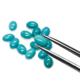 Turquoise Cabs 4X6MM size Quality AAA 100% Natural Turquoise Gemstone cabs Pack of 6 Pc- Turquoise Oval Cabochon -