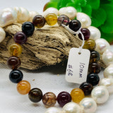 Tourmaline Bracelet 10 mm Code# 68 - AAAA Quality  Natural Multi Tourmaline Length 7.5"  Tourmaline Beaded Bracelet