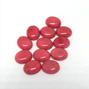 Pink Coral 9X11 MM cabochon ,  Pink coral Cabs, Gemstone loose cabs . Pink cabochon. Ring size cabs. earring pair , Pack of 2 Pcs.