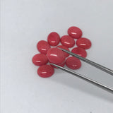 Pink Coral 9X11 MM cabochon ,  Pink coral Cabs, Gemstone loose cabs . Pink cabochon. Ring size cabs. earring pair , Pack of 2 Pcs.