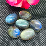 Labradorite Oval 11X15 MM  Cabs. Natural Blue Fire Cabs , Gemstone cabs pack of 6 pc , Gemstone cabs