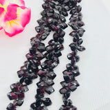 Garnet 7X10 MM faceted Shape  , Length 10 Inch , Natural Red garnet , garnet briolette shape . Garnet Fancy shape .