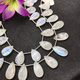 Moonstone 10X20MM  Pear briolette , Good quality and transparent stones , Smooth Pear Briolette .