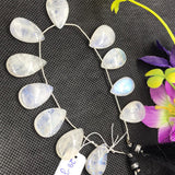 Moonstone 14-15X22-25MM  Pear briolette , Good quality and transparent stones , Smooth Pear Briolette . #1