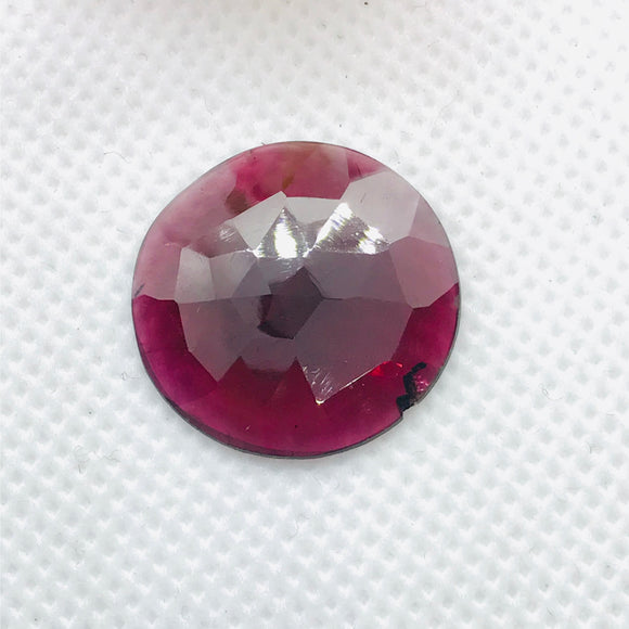 Garnet  Faceted Pear 22MM ,  Good quality Cabochons , red garnet cabs , Code #1 , Flat Thin slice 2MM , Rhodolite garnet