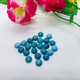 8MM Turquoise  Cabs- Quality AAA- gemstone cabs Pack of 4 pc 100% natural Blue turquoise- Turquoise Round Cabochon , Mining from Peru