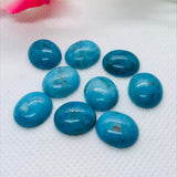 Turquoise  Cabs 12X14 MM Oval, Quality AAA-gemstone cabs Pack of 2 pc 100% natural Blue turquoise- Turquoise Oval Cabochon ,Mining from Peru