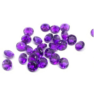 Amethyst Round Cut 4mm  Pack of 10 pcs- African Amethyst Round Cut Stone - Natural Amethyst Loose Stone