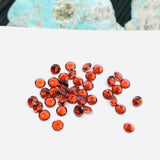 Garnet Round Cut 4 mm pack of 9 pcs - Garnet  Cut Cabochon - Garnet Loose Stone - AAA Quality Stones