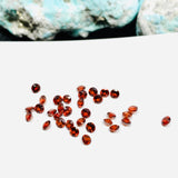 Garnet Round Cut 3 mm pack of 10 pcs - Garnet Rose Cut Cabochon - Garnet Loose Stone - AAA Quality Stones