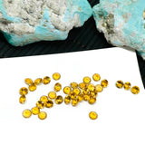 Citrine Round Cut 4mm size Pack of 10 pcs  AAA Quality- Natural Citrine  Cut  - Citrine Loose Stone