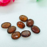 Hessonite Garnet  15X11 MM faceted cabs,  Good quality Cabochons , Brown garnet faceted cabs , , Mozambique mine , Pack of 1 pc.
