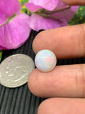 Ethiopian Opal Cabochon 10 mm Size Code #ET38- Weight 3 cts  AAA Quality Opal Cabochon - Natural Ethiopian Opal Cabs- Video Available