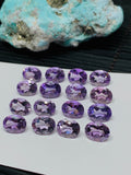 Amethyst Oval Faceted 7x9 mm -Pack of 2 pcs- Amethyst Cut Stone - Natural Amethyst Loose Stone- AAA Quality