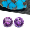 Amethyst Round Cut 12 mm  Pack of 1 pcs- African Amethyst Round Cut Stone - Natural Amethyst Loose Stone