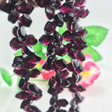 Garnet 7X10 MM faceted Shape  , Length 10 Inch , Natural Red garnet , garnet briolette shape . Garnet Fancy shape .