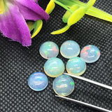 Ethiopian Opal 10MM Cabochon Code E#13- Weight 2.30 cts  AAA Quality  Ethiopian Opal Round Cabs , Pack of 1 PC Video Available