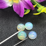 Ethiopian Opal 11MM Cabochon Code E#11- Weight 3 cts  AAA Quality  Ethiopian Opal Round Cabs , Pack of 1 PC Video Available