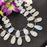 Moonstone 10X20MM  Pear briolette , Good quality and transparent stones , Smooth Pear Briolette .