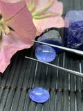 Matching Pair Tanzanite Cabochon 7X9 mm Calibrated Size Code #T38 Weight 5.5 carat -AAA Quality Natural Tanzanite Cabs