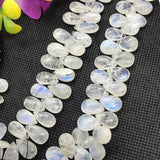 Moonstone 10X13MM  Pear briolette , Good quality and transparent stones , Smooth Pear Briolette .Blue fire Moonstone , length 9 Inch #12