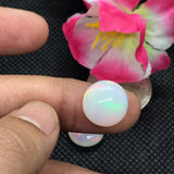 Ethiopian Opal 13MM  Cabochon  Code E#32- Weight 5 cts  AA Quality  Ethiopian Opal Round Cabs , Pack of 1 PC