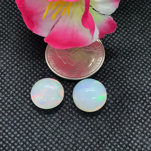 Ethiopian Opal 13MM  Cabochon  Code E#32- Weight 5 cts  AA Quality  Ethiopian Opal Round Cabs , Pack of 1 PC