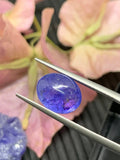 8x10 mm Tanzanite Cabochon Oval Calibrated Size Code #T111A Weight 4 carat -4A Quality Natural Tanzanite Cabs