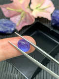 8x10 mm Tanzanite Cabochon Oval Calibrated Size Code #T114A Weight 4 carat -4A Quality Natural Tanzanite Cabs