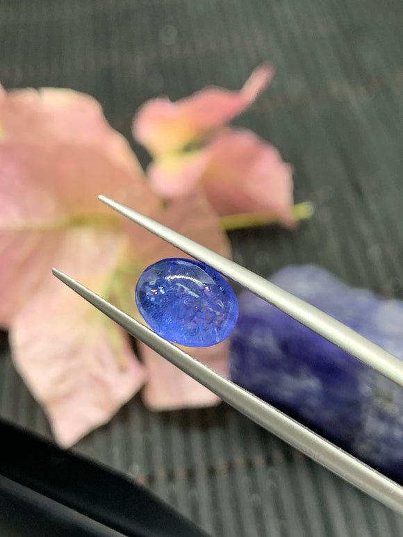 7x9mm Tanzanite Cabochon Oval Calibrated Size Code #T120 -4A Quality Natural Tanzanite Cabs-