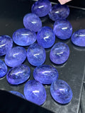 7x9 mm Tanzanite Cabochon Oval Calibrated Size Code #T155 -AAA Quality Natural Tanzanite Cabs- Tanzanite Loose Stones