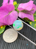 Ethiopian Opal Cabochon 12 mm Size Code #ET30 - Weight 5.50 cts  AAA Quality Opal Cabochon - Natural Ethiopian Opal Cabs- Video Available