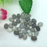 Grey Moonstone 6X8 Oval Cabs, Pack of 6 Pc. , Moonstone cabochon .AAA quality loose cabs