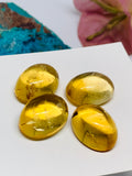 Citrine Cabochon 13x18 mm size Code #C12- AA Quality Citrine Oval Cabochons - Natural Citrine Cabs- Pack of 1 Piece