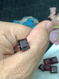 Garnet Cushion Faceted 9x9 mm- Code #G11 - Garnet Square Cut - Garnet Loose Stone - AAA Quality Stones- Pack of 1 Piece