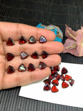 Garnet Faceted Trillion 9x9 mm size - Code #G14 -Garnet Cut Stone -Natural Garnet Loose Stone - AAA Quality Stones- Pack of 1 Piece