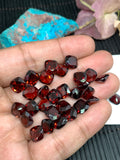 Garnet Cushion Faceted 8x8 mm- Code #G15 - Garnet Square Cut - Garnet Loose Stone - AAA Quality Stones- Pack of 6 Pieces